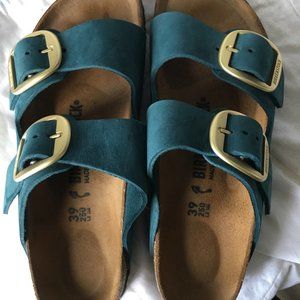 Arizona Big Buckle Nubuck Leather Dark Teal 39
